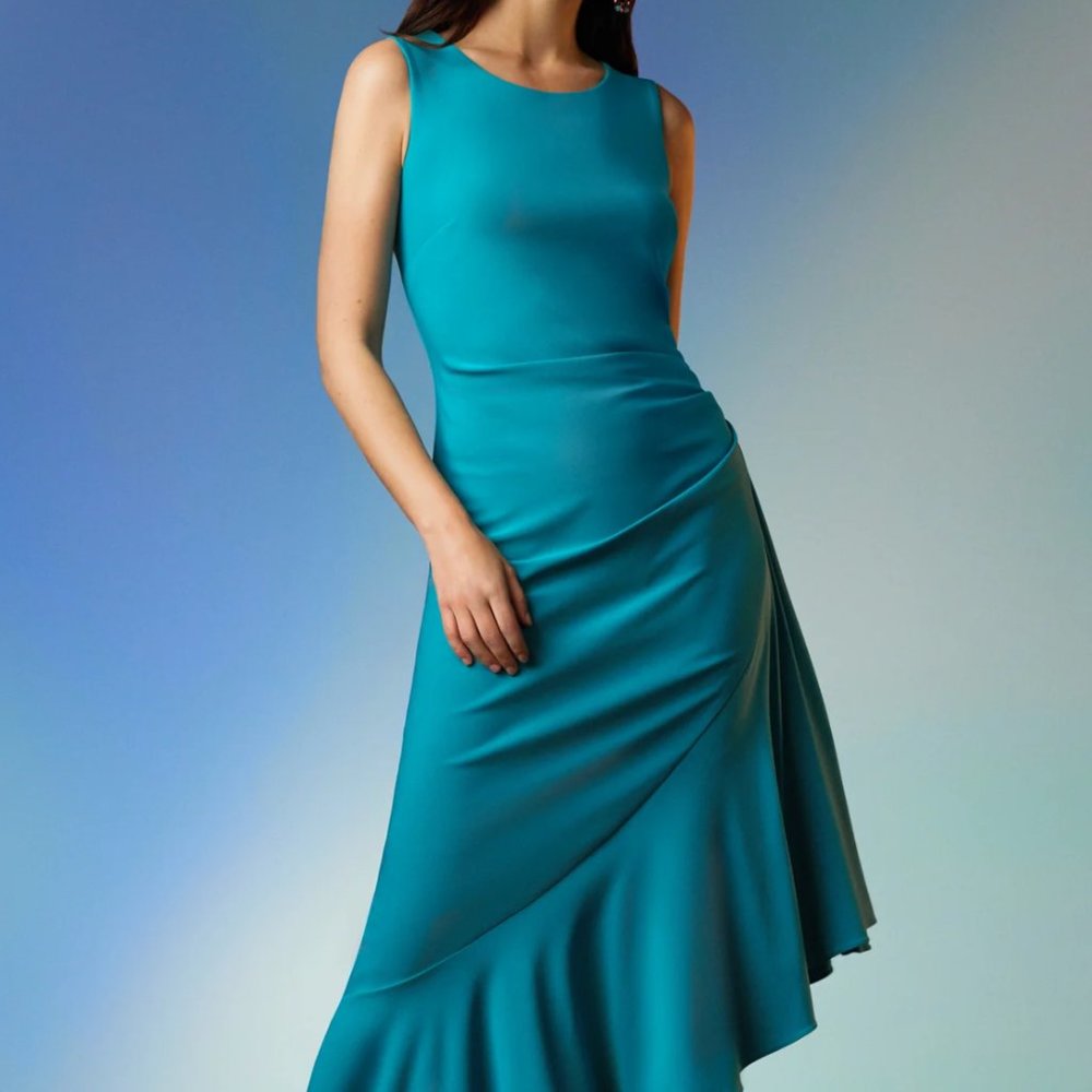 Joseph Ribkoff--Dress-Mineral Blue